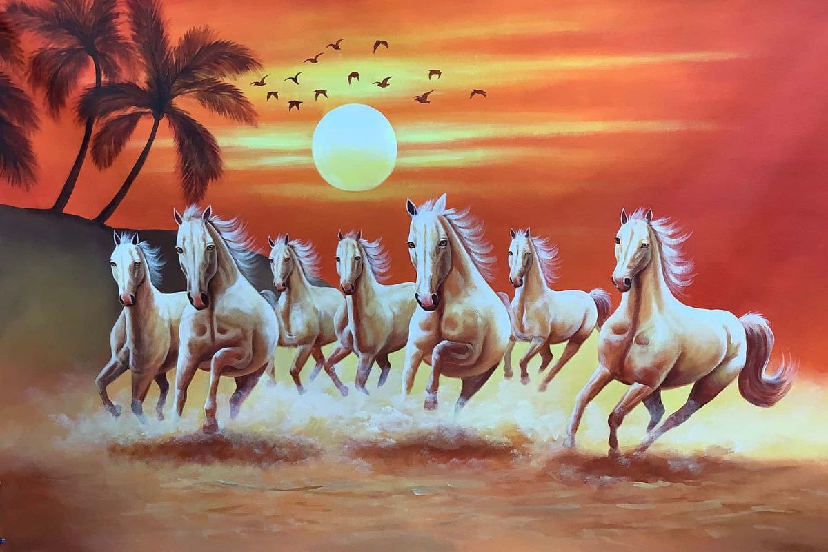 Seven Horses Painting Vastu